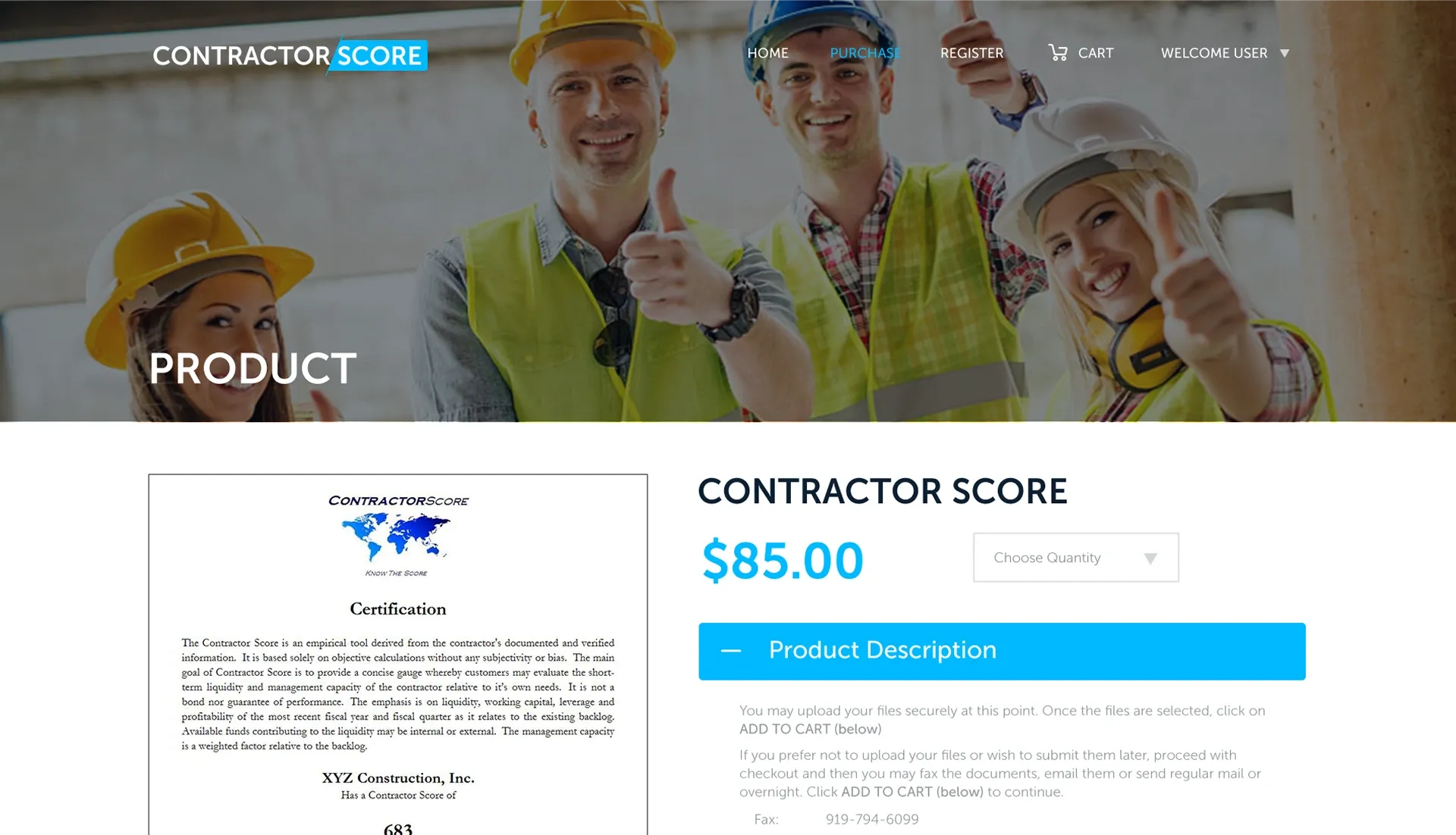 Contractor score solution 3
